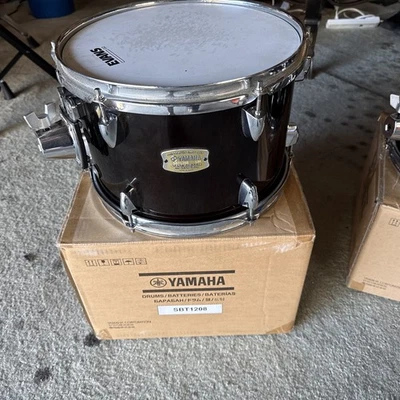 Yamaha Stage Custom Birch Tom 12 x 8 pulgadas, Raven Black Foto 1 de 4
