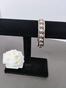 VINTAGE TAXCO MEXICO SIGNED MEXICAN STERLING SILVER 925 CUFF BRACELET UNISEX - Picture 1 of 8