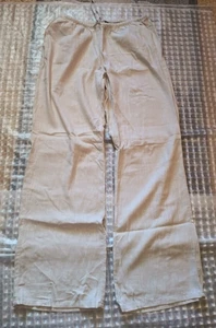 Divided H&M Size Girls Small Creme Pants Stretch Waist 30" L Div - Picture 1 of 8