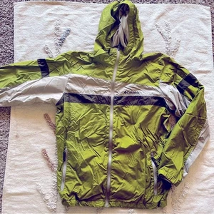 Columbia Sportswear Long Sleeve Full Zip Jacket Hooded Windbreaker youth 18/20 - Picture 1 of 12
