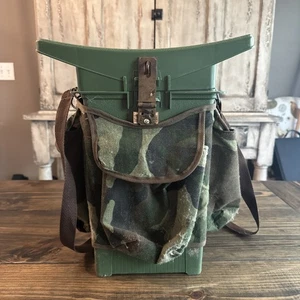 Vintage Woodstream Dove Deer Hunting Seat Storage Camouflage Fabric Pockets - Picture 1 of 7