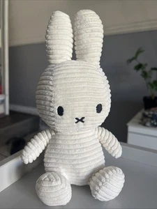 MIFFY NIJNTJE WHITE 10” CORDUROY PLUSH SOFT QUALITY TOY - Picture 1 of 9