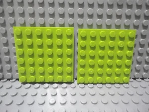 Lego 2 Lime Green 6x6 base plate NEW - Bild 1 von 1