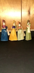 Set Of Four Corn Husk Dolls - Picture 1 of 5
