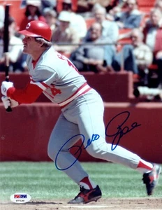 PETE ROSE PSA/DNA SIGNED 8X10 PHOTOGRAPH CERTIFIED AUTOGRAPH REDS BASEBALL . . - Picture 1 of 2