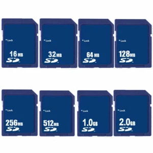16MB 32MB 64MB 128MB 256MB 512MB 1GB 2GB SD Secure Digital Flash Karta pamięci NOWA - Zdjęcie 1 z 9