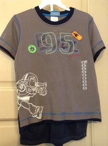 DISNEY TOY STORY Boy's Size 6 BUZZ LIGHTYEAR Shorts Outfit Shirt & Shorts Summer - Picture 1 of 9