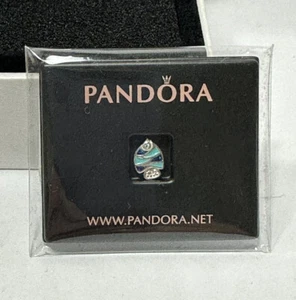 Pandora schwebend blau Fisch Medaillon Petite Charm 792181ENMX silber verpackt - Bild 1 von 4