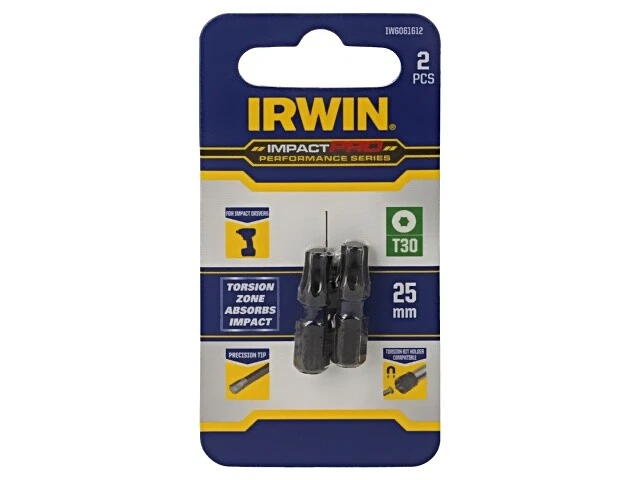 2x IW6061612 bit Torx® TX30 mounting: 1/4" (C6.3 mm) 2pcs IMPACT PRO IRWIN - Image 1 of 1