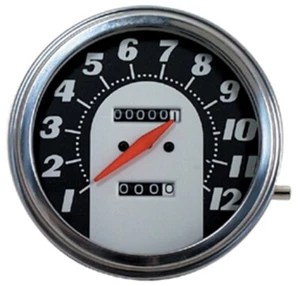 Velocímetro Fat Bob Vintage cara blanca para 81-84 Harley Sportster 1000 48001 - Imagen 1 de 1