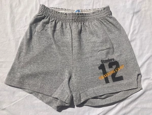 Vintage 70s Bradshaw Pittsburgh Steelers Champion Blue Bar Knit Shorts shirt - Picture 1 of 7