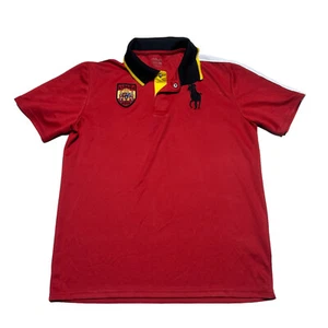 Polo Ralph Lauren Spain Espana Shirt Boys XL Red Performance Rugby Casual - Picture 1 of 9