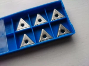 6 Sandvik cermet tips TNMG 16 04 08-QF 515 ( TNMG160408 160408 TNMG332 finishing - Picture 1 of 2