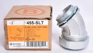 Bridgeport 45 Deg Elbow 2" Liquid-Tight Conduit 455-SLT - Picture 1 of 5