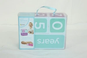 NIB Pearhead Photo Age Blocks From Infant To Toddler Boys Photography Prop Block - Picture 1 of 5