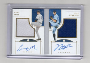 2021 Panini National Treasures Casey Mize Nate Pearson RPA Booklet RC SP /99