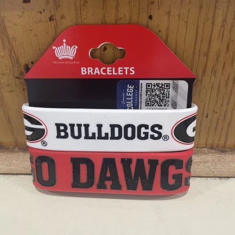 University of Georgia Bulldogs 🔥Set of 2 Rubber Bracelets 🔥NCAA🔥 Cover