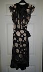 Women's Silk Gorgeous Wrap Large Spot Dress Dresses in Brown & Cream by HOBBs 8