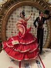 Vintage Marin Chiclana spanischer Flamenco 10 & 11"" Tänzer Puppenset Spanien Spanien mit Etikett