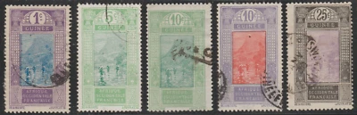 France 1913-33 SC# 63 - 78 - Five different stamps - Used Lot # 230 - Image 1 of 2