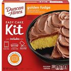 DUNCAN HINES EASY CAKE KIT GOLDEN FUDGE CAKE MIX WITH 6 INCH PAN 8.4 OZ