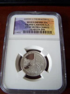 America The Beautiful 2010-S CLAD 25C GRAND CANYON NGC PF 69 ULTRA CAMEO - Picture 1 of 4