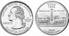 2007 P Utah State Quarter BU Brilliant Uncirculated Coin - Image 1 of 2