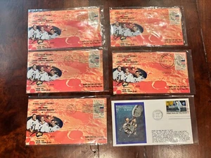 Apollo 13 MANNED SPACE FLIGHT COVER SOCIETY 5+ Covers April 1970 Houston CC !! - Picture 1 of 2