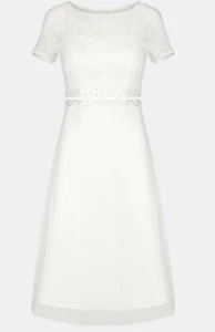 Kleid F. Standesamt, Cocktailkleid. Brautkleid, Hochzeit, Abiball , Gr. S, neuw. - Bild 1 von 7