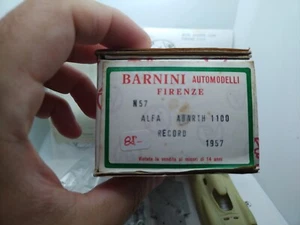 Barnini Automodelli BV 1/43 Alfa Abarth 1100 Record 1957. Rarissimo! - Foto 1 di 14
