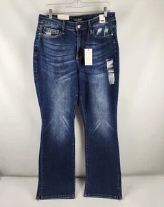 Judy Blue Jeans Womens Plus 16W Blue Slim Bootcut Dark Wash Denim (34x32) NWT - Picture 1 of 13