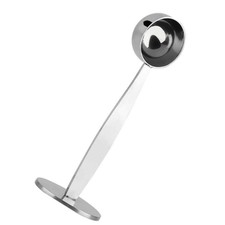 Coffee Scoop 2-in-1 Stand Coffee Measure Spoon Espresso Stamp Stainless Steel...