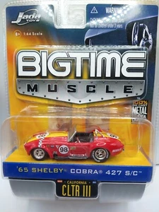 Jada Dub City Big Time Muscle Red 65 Shelby Cobra 427 S/C - Picture 1 of 3