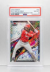 2024 Topps Finest - Elly De La Cruz RC - Checkerboard Refractor - PSA 8 - Picture 1 of 2