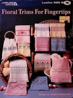 Borders Floral Trims For Fingertips Cross Stitch Patterns By Leisure Arts - Image 1 of 3