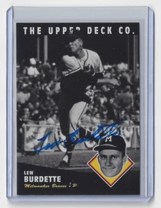 1994 Lew Burdette signed card #92 Milwaukee Braves Upper Deck AUTO Autographed - Picture 1 of 1