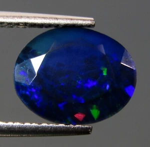 2,17 kt TOP 3D HARLEKIN MUSTER NATÜRLICHER WELO SCHWARZER OPAL LOSER EDELSTEIN - Bild 1 von 3