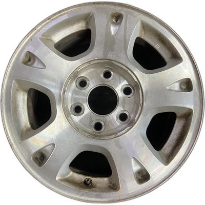 雪佛兰加工银雪崩 1500 原始设备制造商车轮 17 英寸 2002 - 2006 工厂 5130 — 第 1/4 张图片