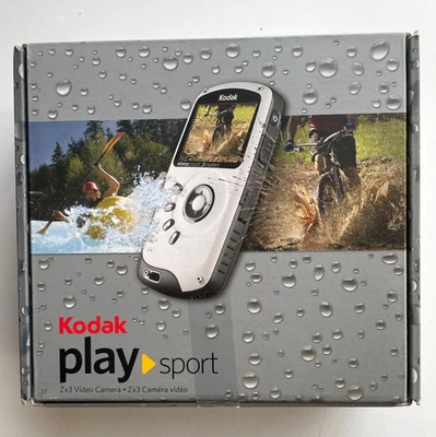 New Kodak Play Sport Zx3 Video Camera Waterproof 1080P 10Ft Blue - Image 1 of 4