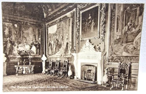 Cámara de presencia interior del castillo de Windsor postal vintage sin usar parte posterior dividida - Imagen 1 de 2