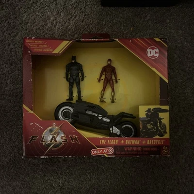Экшн-фигурка DC The Flash Batman Batcycle Target эксклюзивный набор НОВАЯ веселый подарок - Изображение 1 из 4