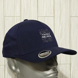Travis Mathew Splatter Print Hat Cap Blue Heater Series Flex Fit Snap Back New - Picture 1 of 12