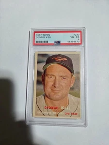 1957 Topps #230 George Kell Baltimore Orioles PSA 4-VG-EX - Bild 1 von 4