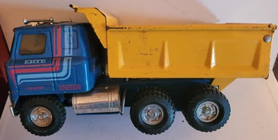 Camión de volteo hidráulico automático de acero prensado Ertl International Transtar de colección EE. UU. Foto 1 de 4