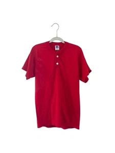 vintage russell athletic henley t-shirt youth size small NOS NWT 90s made in USA - Picture 1 of 6