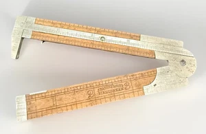 Scarce Antique J Rabone & Sons *Birmingham* Rule & Caliper, Good Condition. - Picture 1 of 8