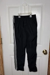 Oshkosh Double Lined Windbreaker Pants Boys Size 10-12 Black Pull On Drawstring - Picture 1 of 4