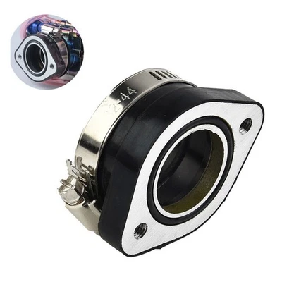 33-35mm Vergaser Verteiler Gummi + Aluminium Flansch Adapter Dirt Bike - Image 1 of 4