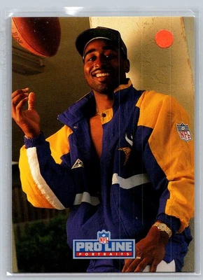 1992 Pro Line Portraits Football #431 Cris Carter - VG - Minnesota Vikings - Image 1 of 2