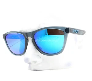 Oakley OO9013-F655 Frogskins Sunglasses Crystal Blue Prizm Polarized with Case - Picture 1 of 8